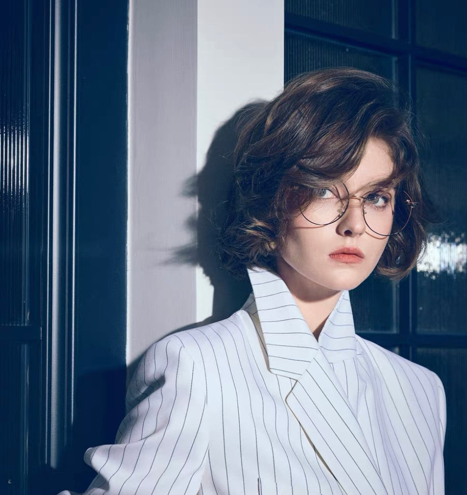 White with black coat