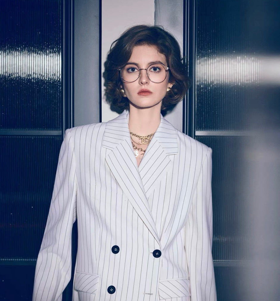White with black coat
