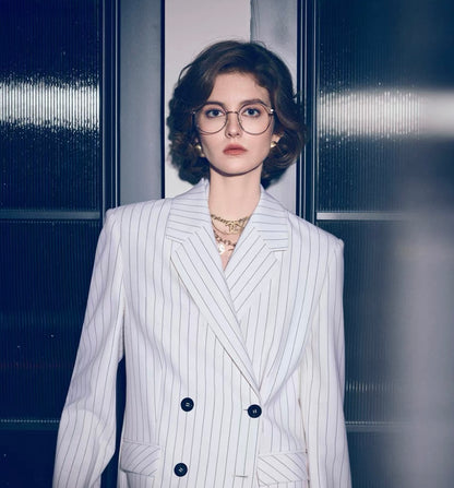 White with black coat