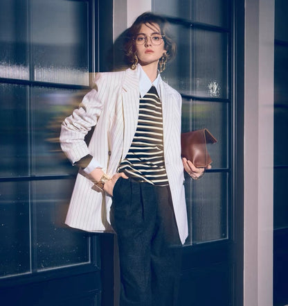 White with black coat