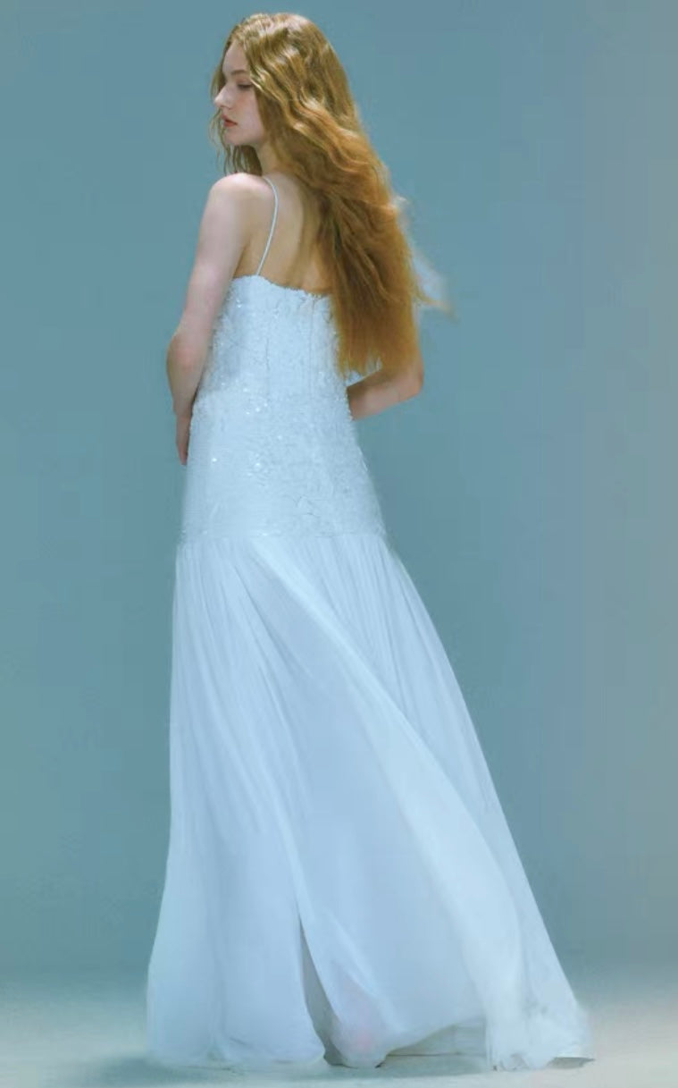 Sky blue and White