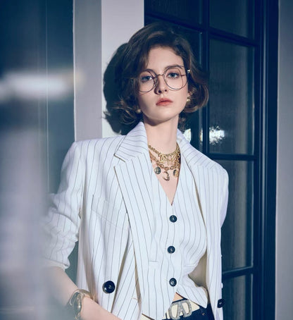 White with black coat