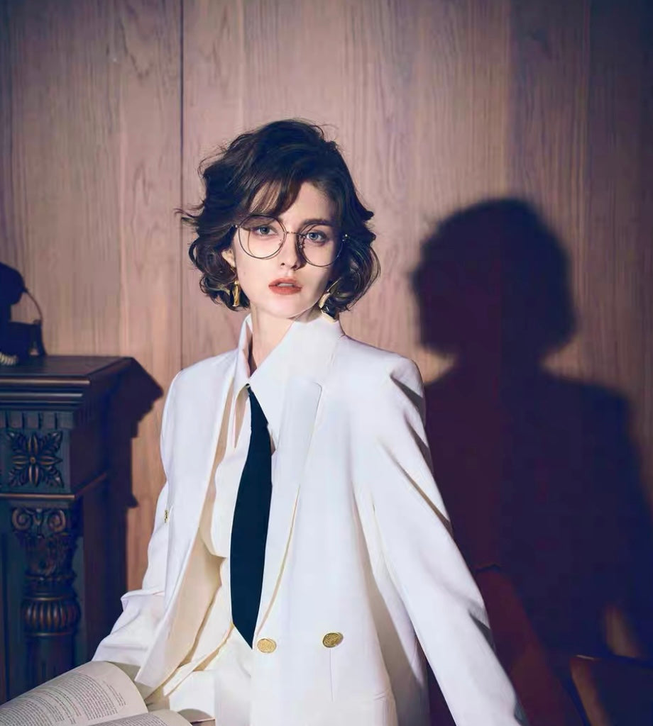 The Champagne White Suit