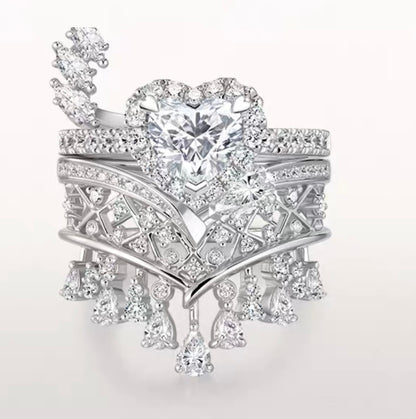 True Love Heart Diamond Ring