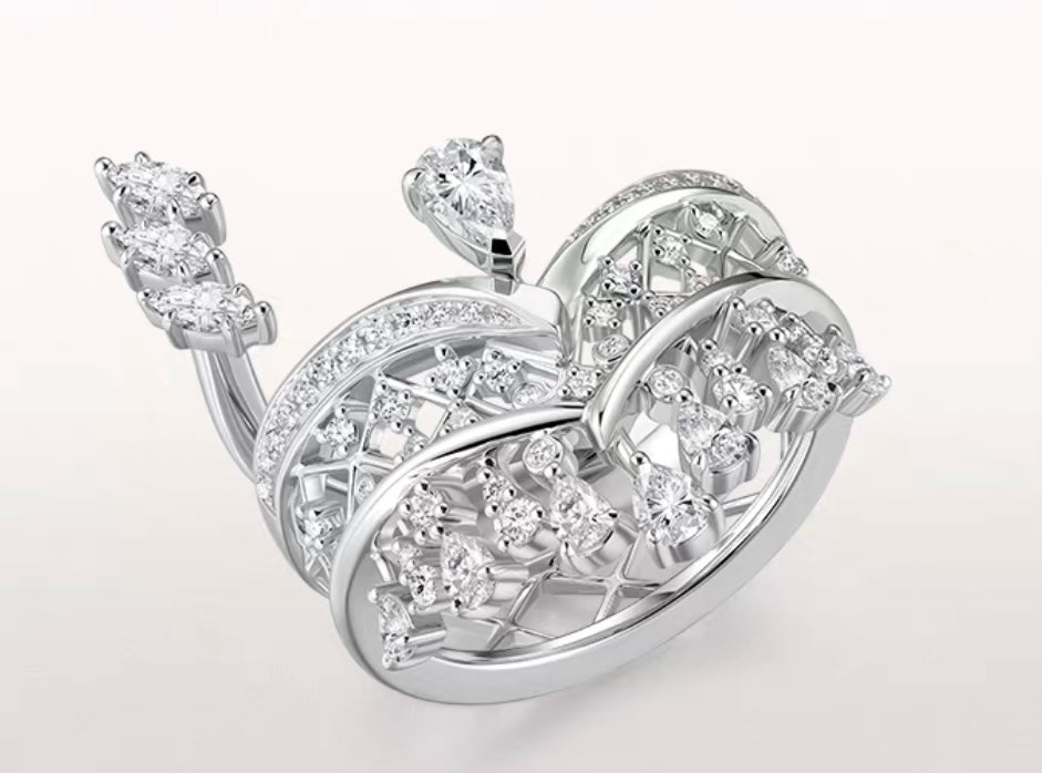 True Love Heart Diamond Ring