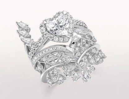 True Love Heart Diamond Ring