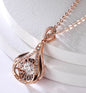 True Droplet rose gold necklace