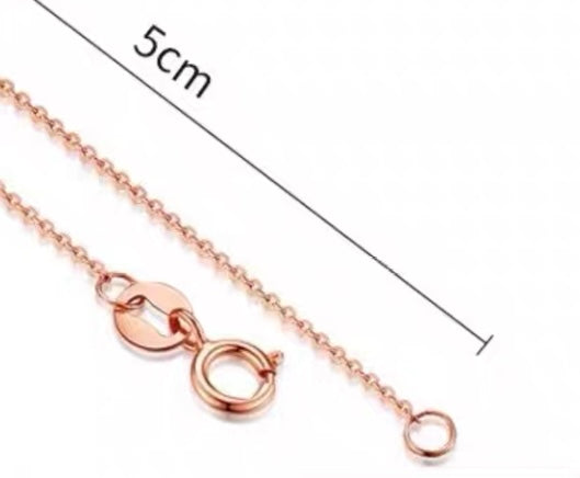 True Droplet rose gold necklace